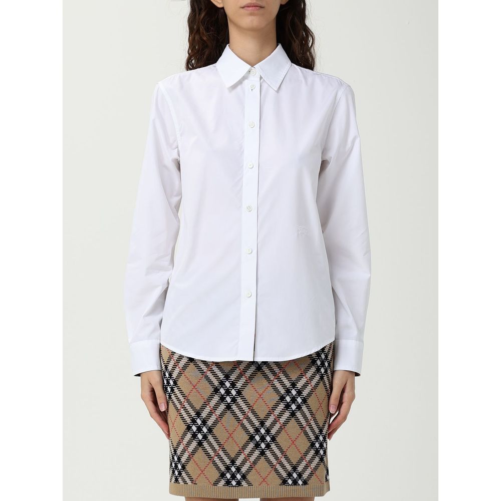 Burberry White Cotton Dress Shirt