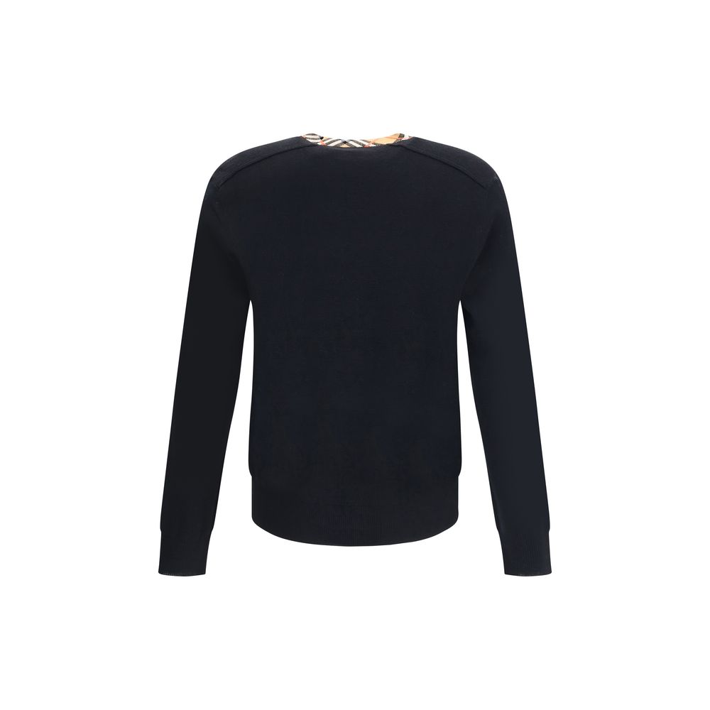 Burberry Black Wool Sweatshirt