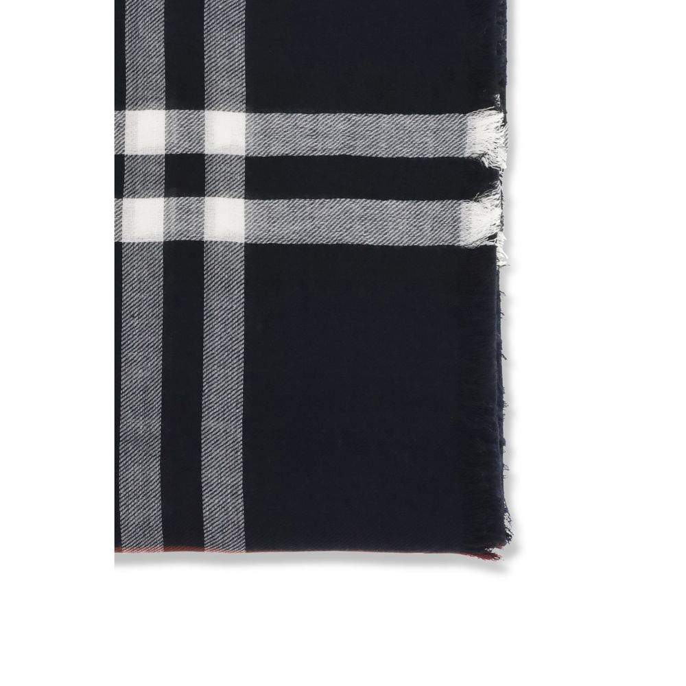 Burberry Blue Wool Scarf