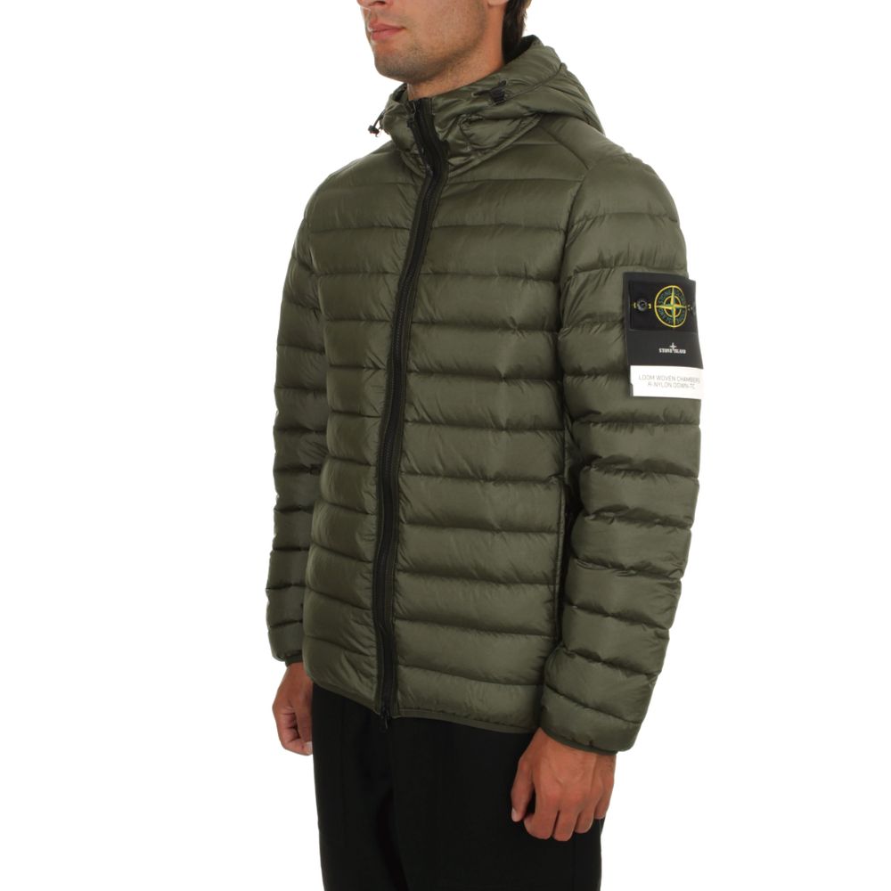 Stone Island Green Nylon Men Jacket