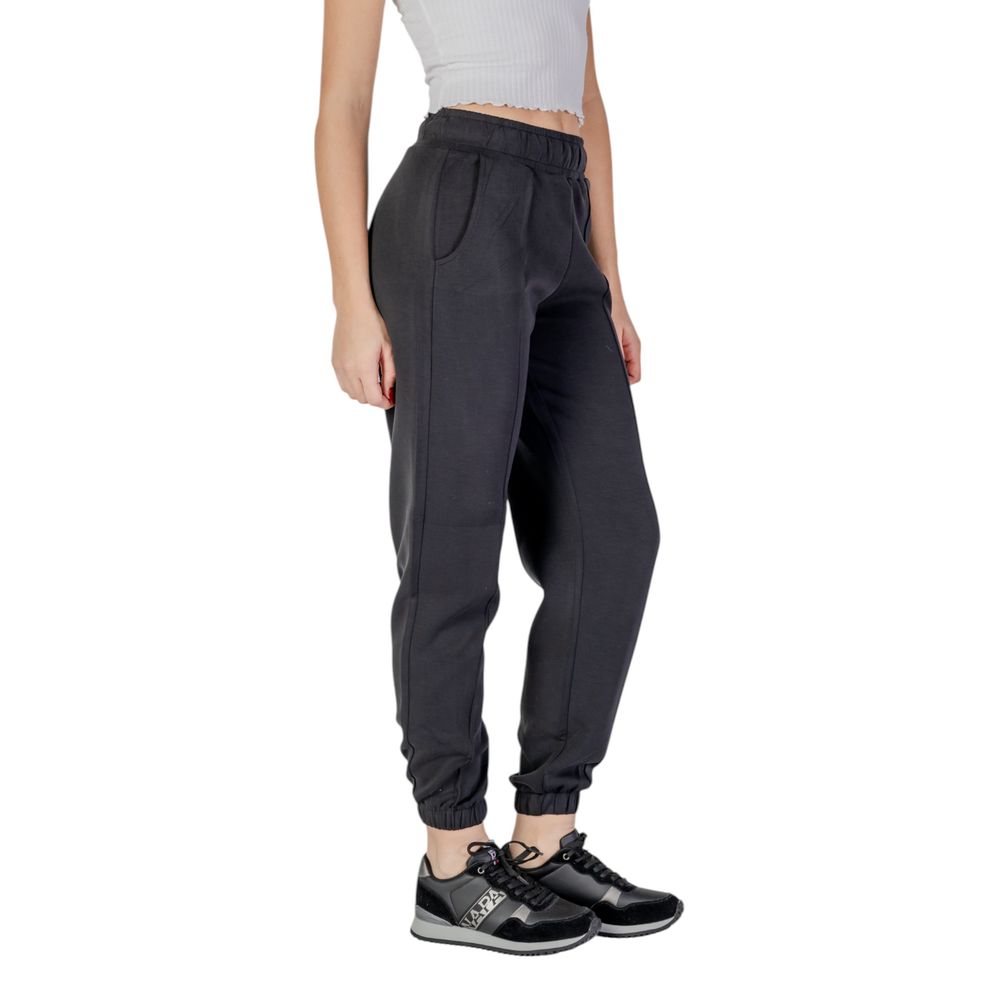Guess Active Black Polyester Joggers Workout Pant