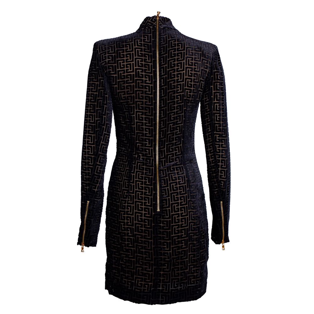 Balmain Black Viscose Dress