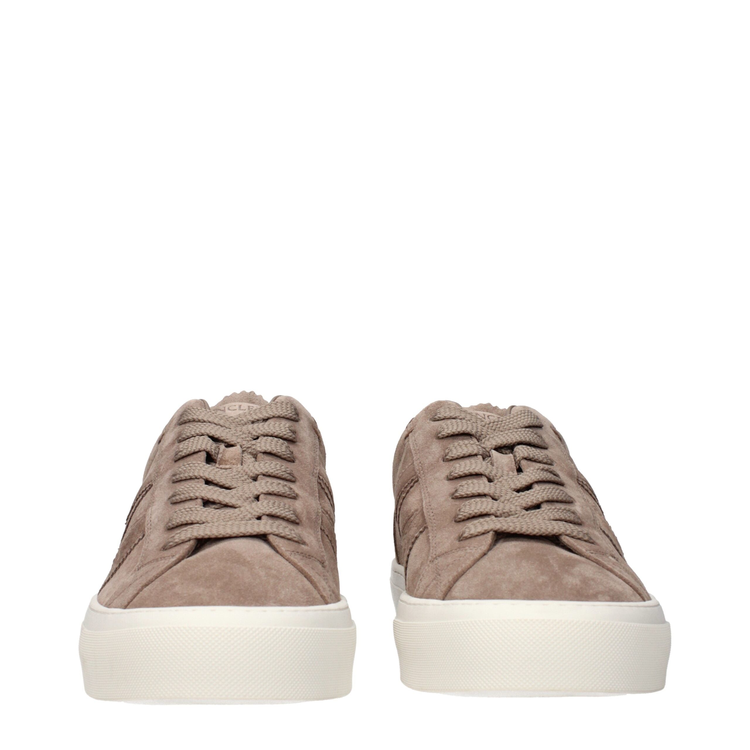 Moncler Brown Leather Sneakers